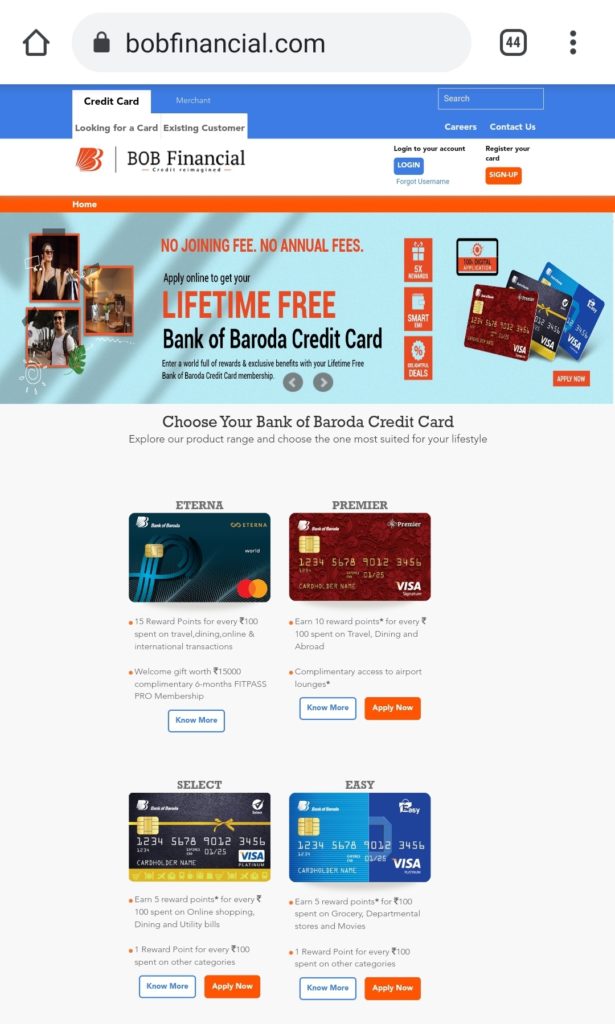 बैंक ऑफ बड़ौदा क्रेडिट कार्ड के लिए ऑनलाइन आवेदन करने का तरीका हिंदी में || Bank Of Baroda Credit Card Application Form Fill Up Online