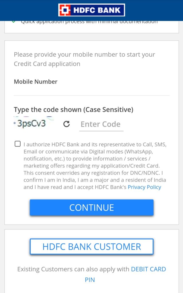 Hdfc credit card ke liye online avedan kaise kare